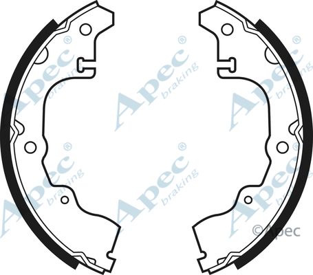 APEC BRAKING Комплект тормозных колодок SHU381